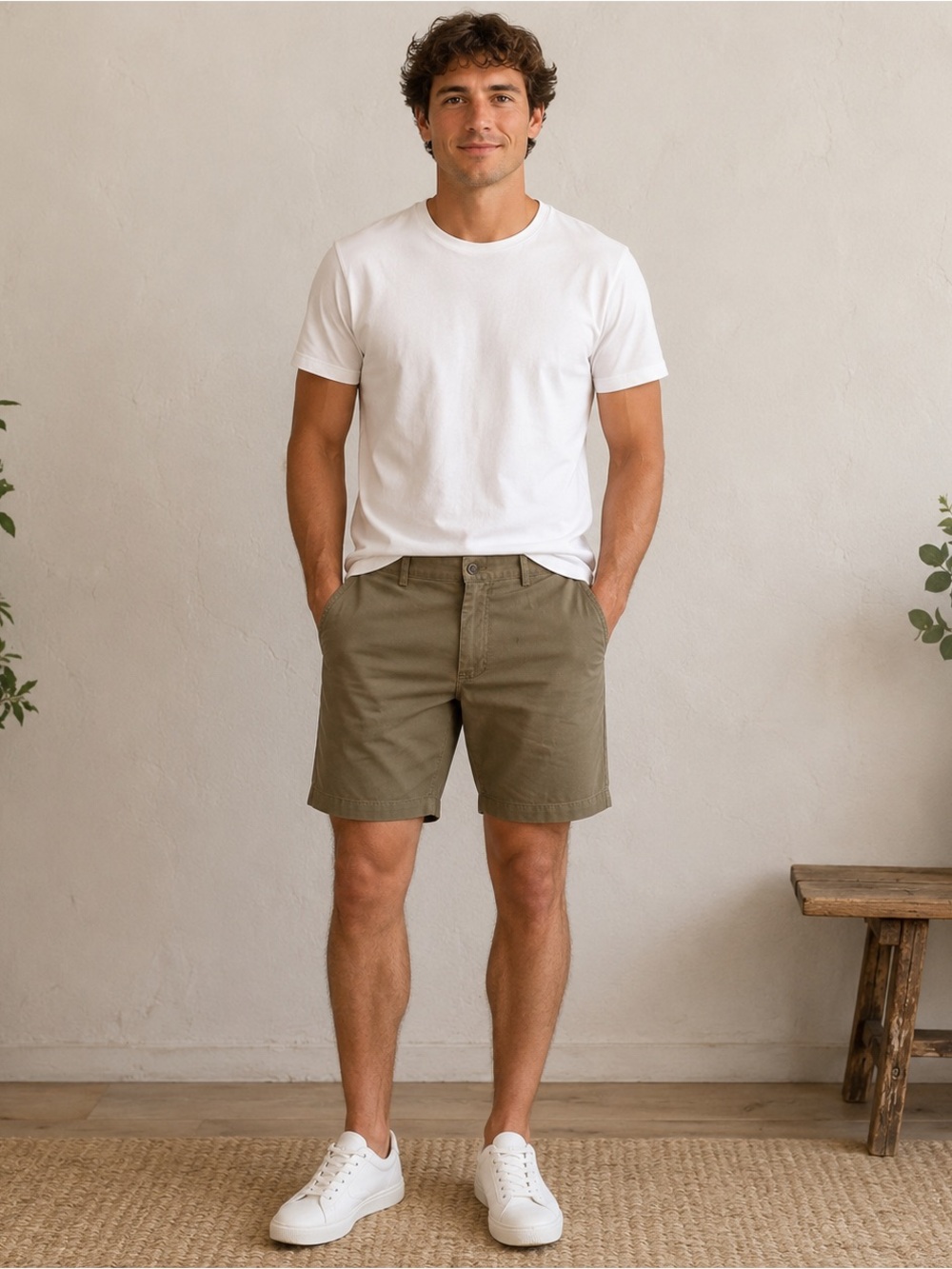 Polo Ralph Lauren Prospect Chino Shorts Khaki Tan Men's 42 Cotton EUC